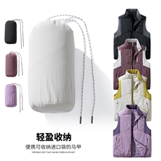 轻薄款马甲绵羊毛填充撞色山系男女同款保暖上衣，男装棉衣，星座1206-1（原A206-1）