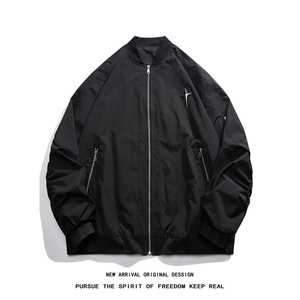 JK8103/P68春装现货立领夹克男女外套棒球服防水大码潮工装上衣图片