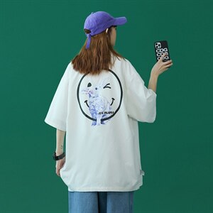 【】A003-HC2053-P45兔子笑脸印花短袖T恤 控价59 蒙马特1图片