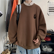 特P25控48秋冬新款男士圆领卫衣宽松休闲日常百搭上衣WQ2421，男装卫衣，电商B370