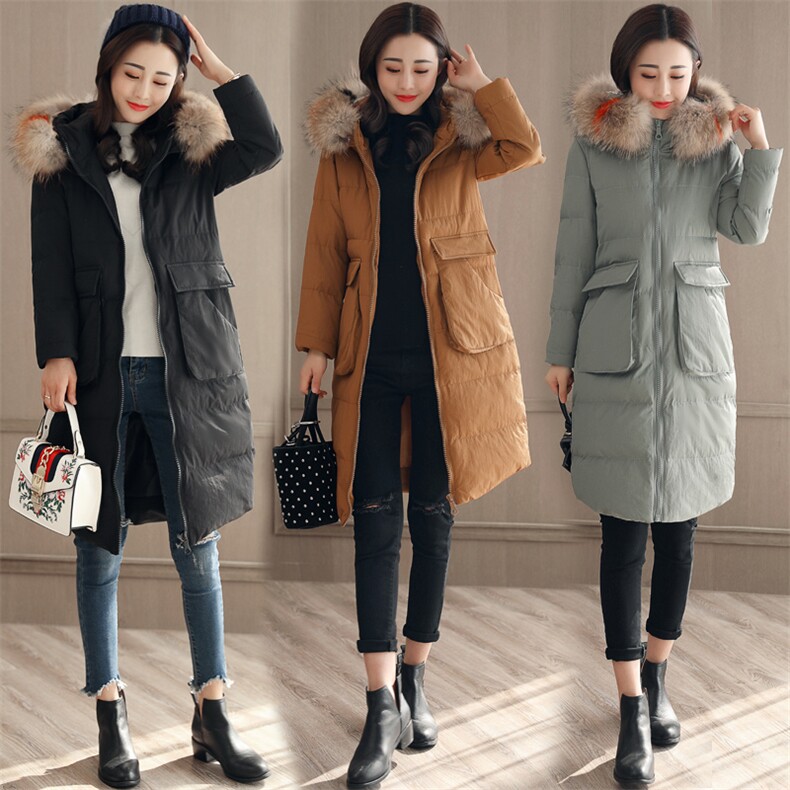 棉衣/棉服通勤连帽拉链2020年冬季长袖加厚修身口袋拼接韩版时尚，女装棉衣/棉服，瑶迪依秀