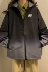中性山系防水冲锋衣渐变色夹克男：聚酯纤维Jk77087P85控128，男装夹克，星座227-7