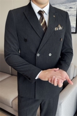 西服套装男士三件套商务职业正装小西装韩版修身伴郎新郎结婚礼服，男装西服套装，星座505-2（原电商A260-1)