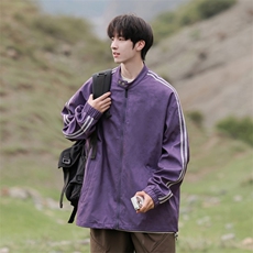G0122-P72秋季新款日系cityboy拉条立领宽松夹克，男装夹克，星座109
