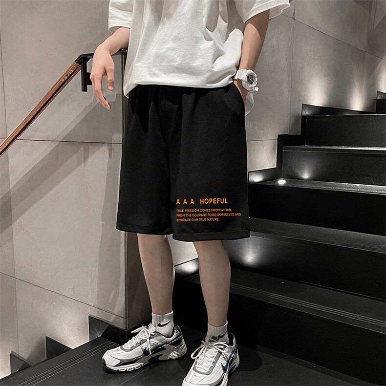 冰丝短裤男士大码宽松休闲五分裤男运动中裤 MK37386-P15图片
