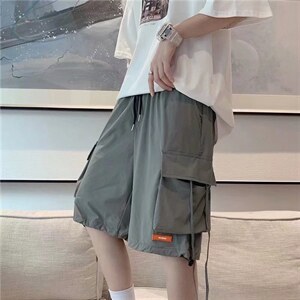 男春季潮流时尚休闲短裤冰丝工装裤K2622P28图片