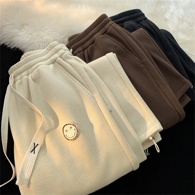 重磅华夫格加绒休闲裤大码 M~5XL XZ604-KP97-P50控68图片