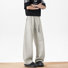 美式结构弯刀长裤男潮牌设计感休闲裤宽松阔腿运动裤Z8707-P45，女装休闲裤，星座610（原A335）