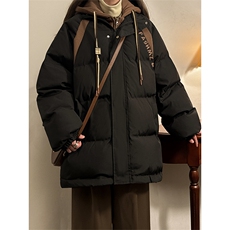冬季宽松/假两件休闲外套潮加厚棉衣XZ102B-1M8007-P125，男装棉衣，星座102B-1