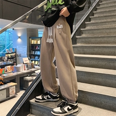 2023秋季新品金属绣标装饰港风运动裤长裤束脚卫裤男士K7399-P65，男装休闲裤，电商A441-1