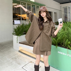 2026年春季新款韩版气质宽松休闲长袖衬衫女，女装衬衫，凡歌灵