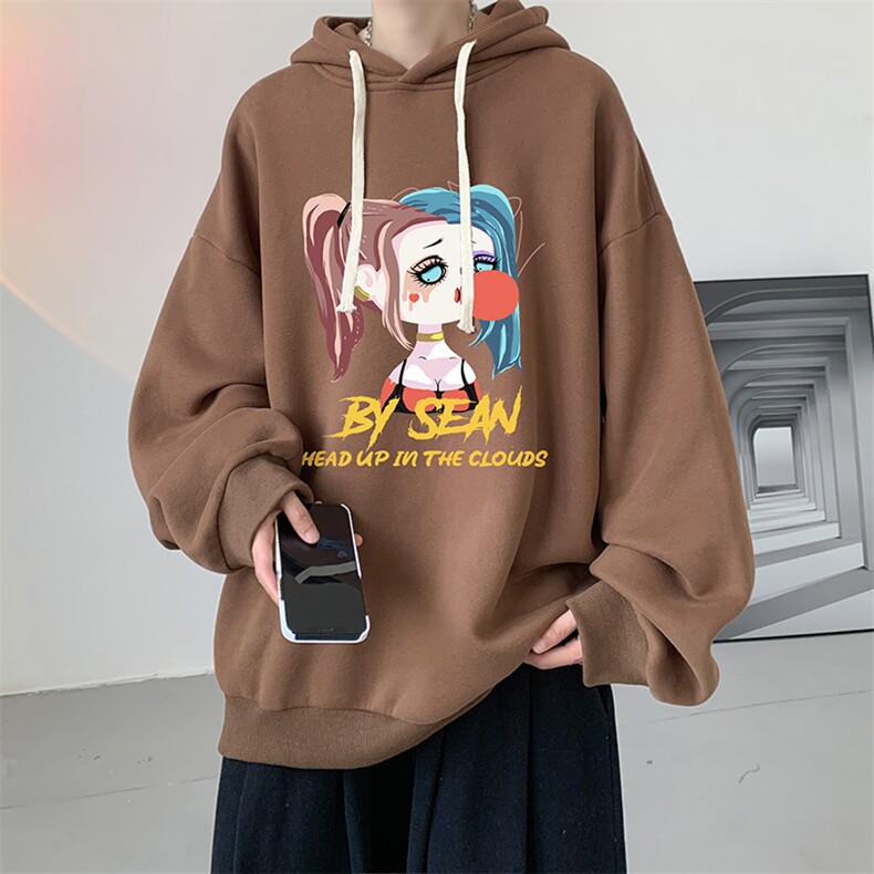 连帽卫衣男大码运动服帽衫外套WY2298-P35加绒款-P40,男装卫衣,电商A040
