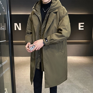 店主分 2025年新款男士假两件中长款保暖风衣羽绒服YR8089-P300图片