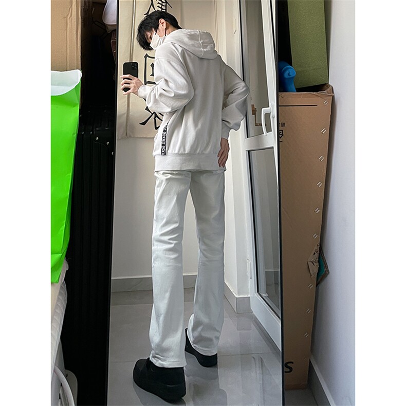 B221美式ins高街暗黑小众修身弹力休闲牛仔裤LK23010-P60控78,男装牛仔裤,电商B221