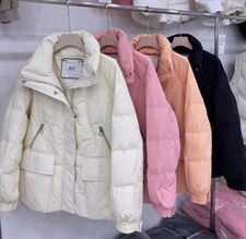 现货羽绒服四色两码，女装羽绒服，魅力布梵