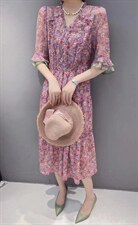 夏季新款，碎花连衣裙，女装连衣裙，芳姿菲