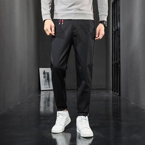 2021新款潮男休闲裤男季冬束脚裤工装宽松长裤子 K702-P45图片
