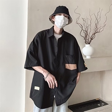 日系五分袖春夏季新款衬衫潮SC2202P32，男装衬衫，星座1116-2