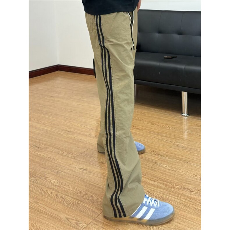 【有货】三条杠裤子男山系户外宽松直筒侧边条纹休闲裤BN02HH-P45图片