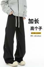 190美式褶皱铆钉伞兵裤加长高个子工装裤薄款冲锋速干裤KZ033P50，男装休闲裤，电商B312