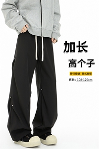 190美式褶皱铆钉伞兵裤加长高个子工装裤薄款冲锋速干裤KZ033P50图片