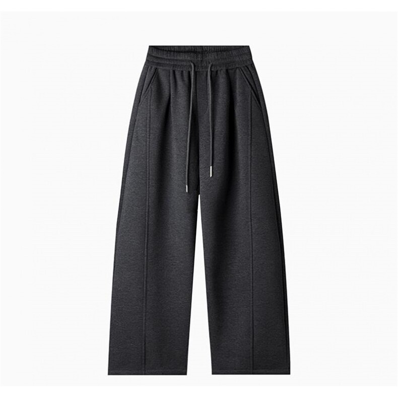 1506/QJ750/P46冬季廓形结构百搭休闲弯刀舒适运动纯色抽绳卫裤潮,男装休闲裤,星座1506