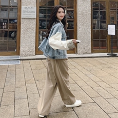 2024年春季春装新款刺绣拼接牛仔外套，女装短外套，浙宝220