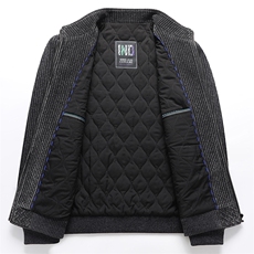 中年男新款加厚保暖夹棉冬季男装棉服爸爸装休闲外套QS3797-P180，男装棉衣，星座1105-3