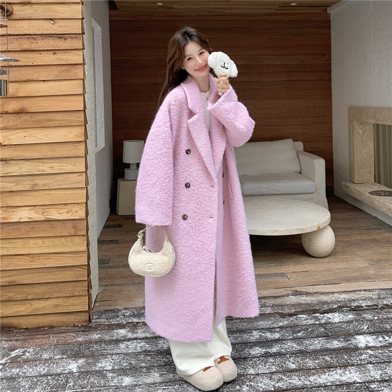 新款长款毛呢外套(含70羊毛)高克重2C272-C76-P250-K378,女装毛呢外套,2C272