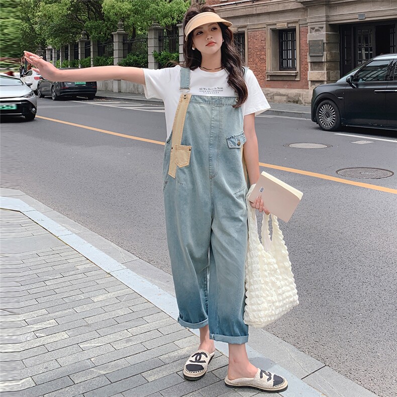 2024年夏季新款牛仔拼接背带裤-款号9937-P115-K168,女装连衣裙,浙宝305