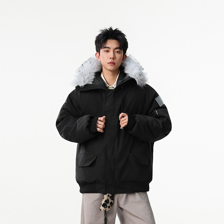 现货-美式复古派克服毛领棉服冬季保暖棉衣218-7-M133-P135-控188,男装棉衣,星座218-7