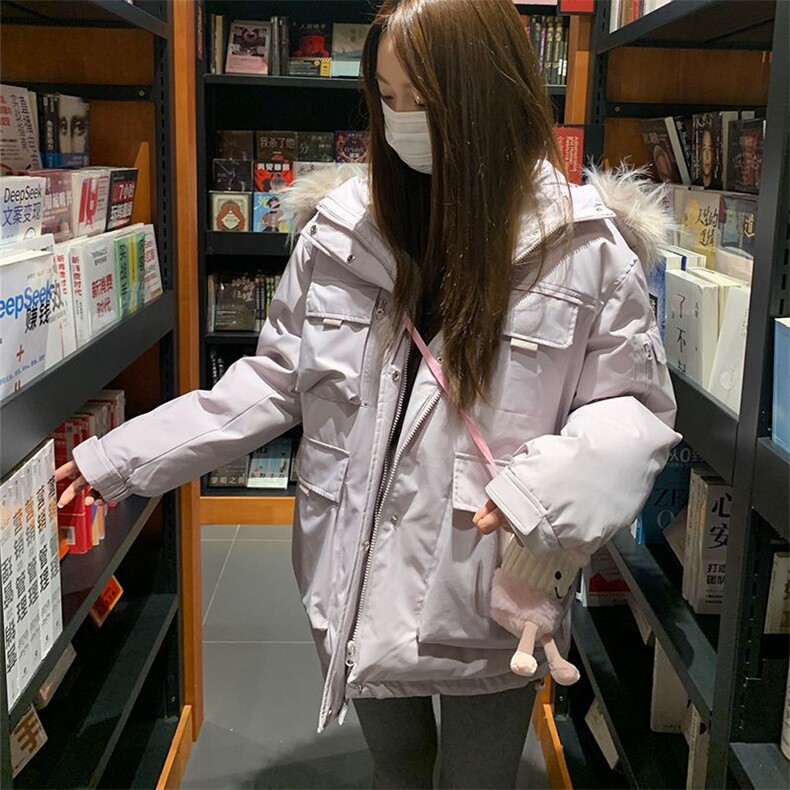 2025冬季新款韩系宽松工装派克服棉袄外套毛领棉服N8256-P115网图,男装棉衣,电商B245