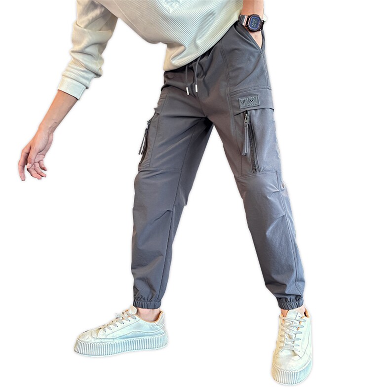 精神小伙秋季男士工装裤纯色束脚休闲裤C208-6811-P58控88,男装工装外套,电商C208