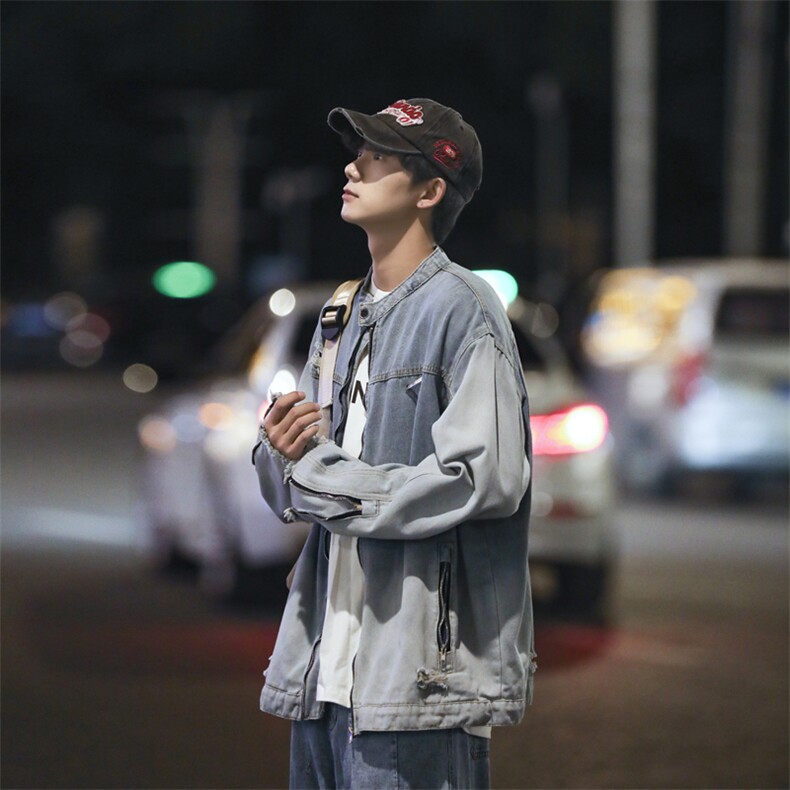 A1007P75秋冬新款青年男生休闲日系港风潮男外套夹克,男装夹克,星座512-6