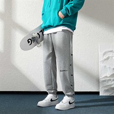 日系2024秋冬款纽扣装饰刺绣束脚运动休闲潮牌卫裤8002-P50控69，男装休闲裤，星座914-3