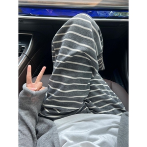 休闲针织高腰条纹休闲裤ZK0251-P48图片