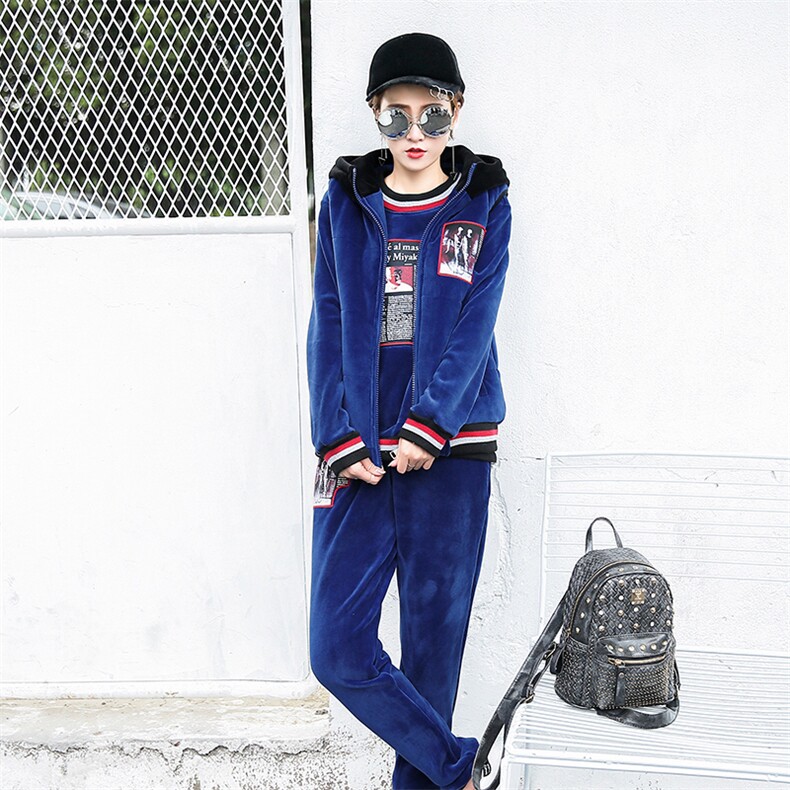 2020年冬季三件套时尚修身宽松优雅潮流，女装套装/套裙，凯瑟曼