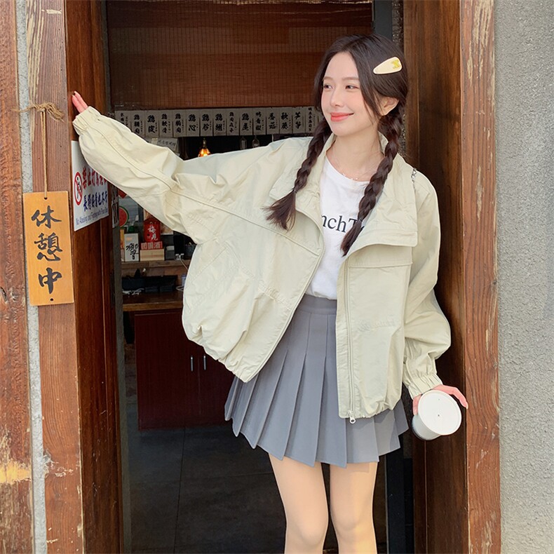 韩系简约休闲夹克外套女春季2025新款小个子超火洋气爆款减龄上衣,女装短外套,辉之琳
