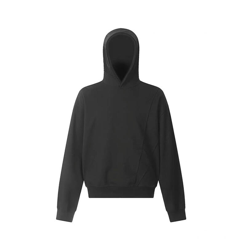 抖音得物高品质二开美式高街重磅结构辑明线纹理连帽卫衣外套W109，男装卫衣，电商A486