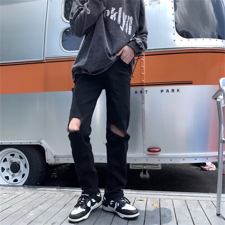 牛仔裤男夏季潮大码休闲裤子V116P40,男装牛仔裤,星座1116-2