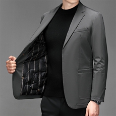 CKSJ2258钱塘2020-2中年男士商务休闲新款简约冬季厚款羽绒服P170，男装羽绒服，钱塘207-2