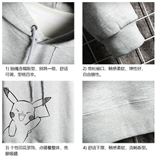WY2193-P35加绒款-P40纯棉连帽卫衣男大码运动帽衫宽松薄网格，男装卫衣，电商A040A