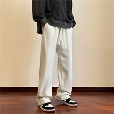 冬季波浪纹加绒加厚西裤休闲裤大码M~5XLXZ604-KG53JR-P65控78，男装西裤，星座604
