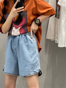 夏季新款 休闲牛仔短裤图片