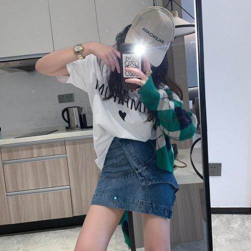 79163不规则牛仔半裙，女装半身裙，XTZ style