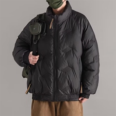 JY252-P78立领棉衣男宽松棉袄休闲棉服外套男棉衣网图，男装棉衣，星座1501-3