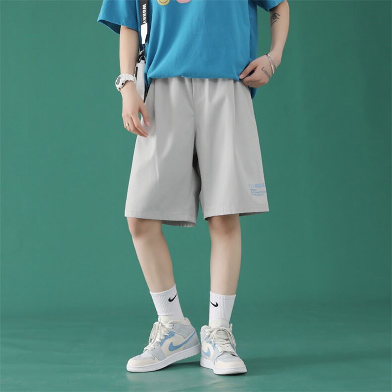 男士宽松运动五分裤韩版潮流2023夏新款DK518-特批16，女装休闲裤，星座718-1