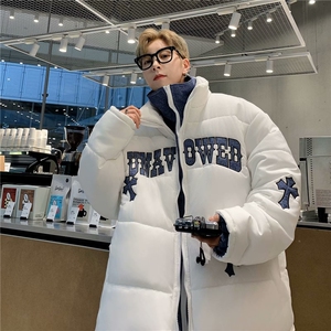 美式字母印花棉服男冬季加厚宽松棉衣潮牌ins港风面包服MF008-P95图片