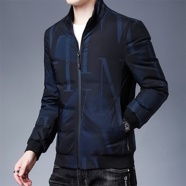 A931369加厚立领帅气羽绒服男式修身男士外套冬季潮流P165,男装棉衣,电商B360