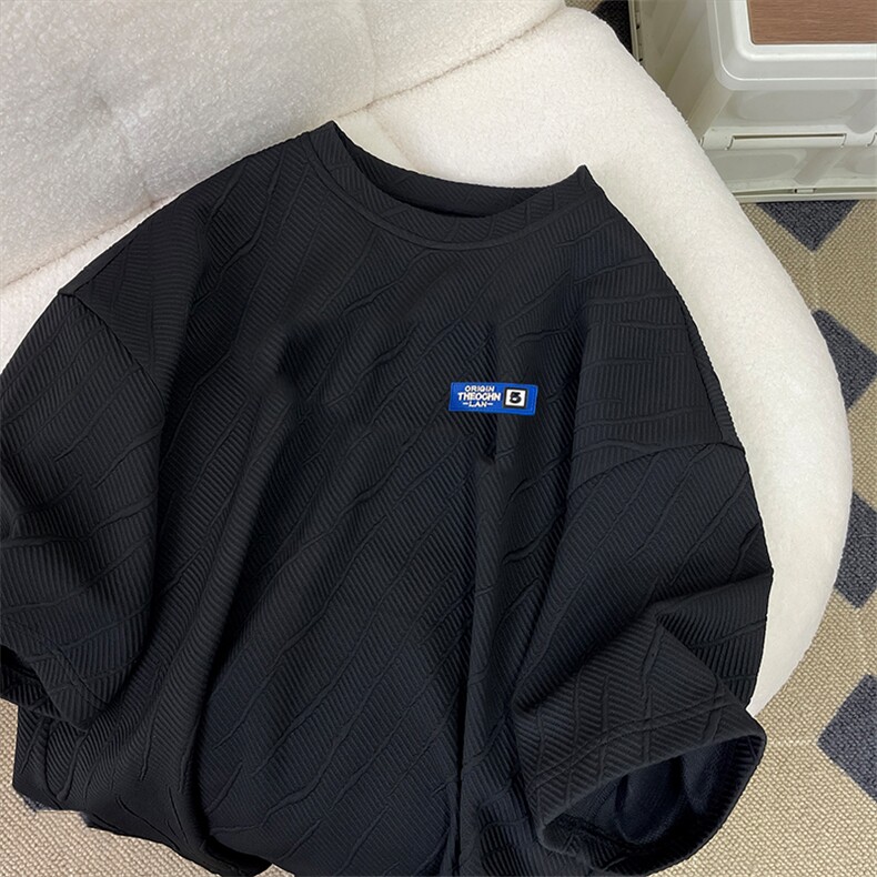 夏季重磅提花短袖T恤男加肥加大码半袖体恤衫大码男装短袖,男装T恤,星座909-2（原星座717-2）
